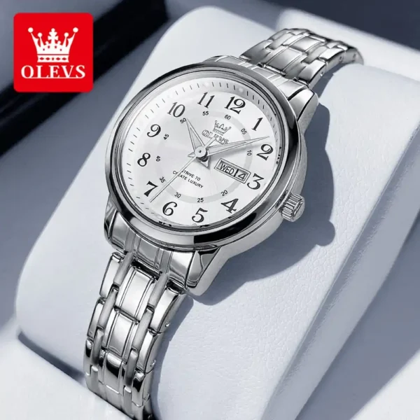 OLEVS 2891 Quartz Watch Week Display Calendar