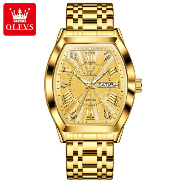 OLEVS 5613 Stainless Steel Calendar Classic Luminous Business Waterproof Men’s Quartz Watch (Copy)