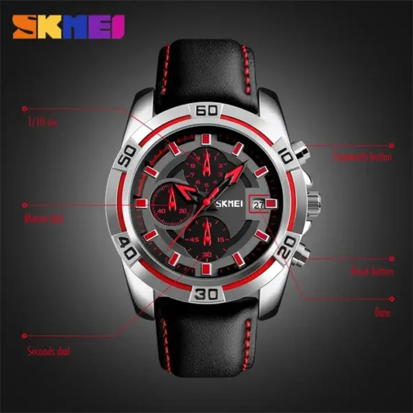 SKMEI 9156 Luxury Business Quartz Men Watches - Image 4