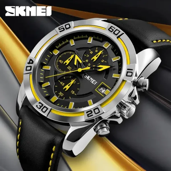 SKMEI 9156 Luxury Business Quartz Men Watches - Image 3
