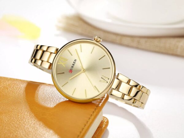 CURREN 9017 Quartz Stainless Steel Analog Watch For Women - Image 3