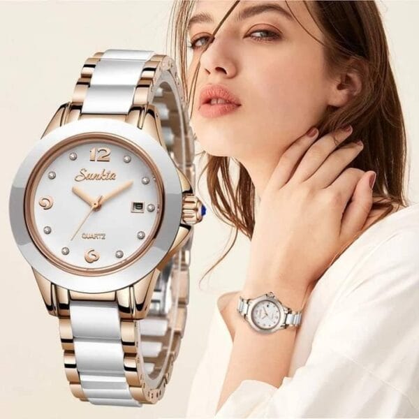 SUNKTA 6615 Quartz Luxury Watch for Women - Image 3