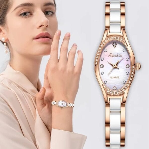 Sunkta 6701 Women Fashion Luxury Stainless Steel Watch - Image 4