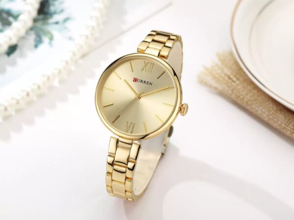 CURREN 9017 Quartz Stainless Steel Analog Watch For Women - Image 2