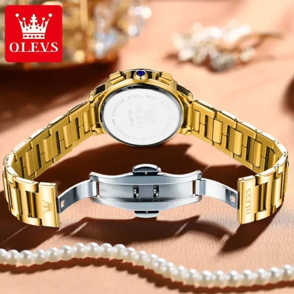 Olevs 9976 Quartz Chronograph Watch for Women - Image 2