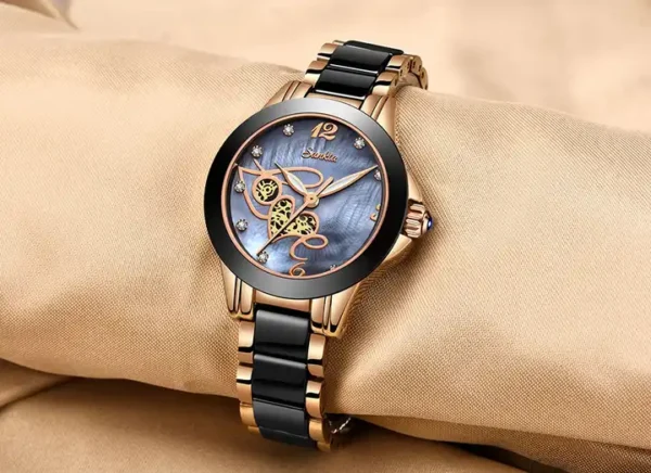SUNKTA 6607 Ceramic Watch for Women - Image 2