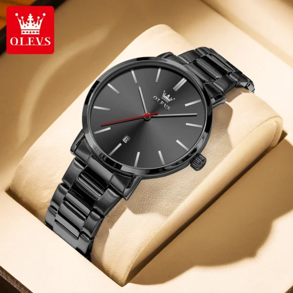 OLEVS 2896 Quartz Stainless Steel Watch For Men - Image 2