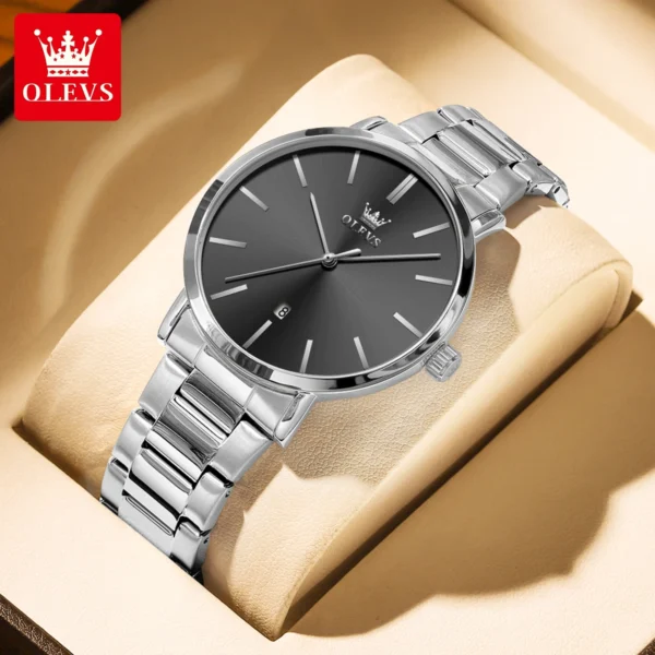 OLEVS 2896 Quartz Stainless Steel Watch For Men - Image 3