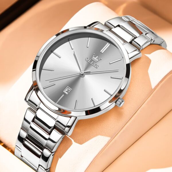 OLEVS 2896 Quartz Stainless Steel Watch For Men - Image 2