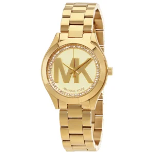 MICHAEL KORS 3477 WOMEN'S MINI SLIM RUNWAY GOLD WATCH
