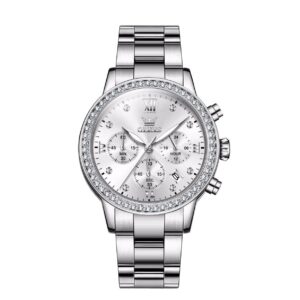 Olevs 9933 Stainless Steel Chronograph Watch For Women