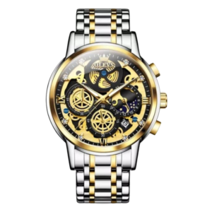 OLEVS 9947 Stainless Steel Chronograph Watch for Men
