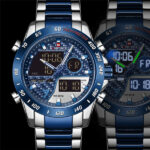 Naviforce NF9171 Men’s Dual Movement Stainless Steel Watch - Image 4