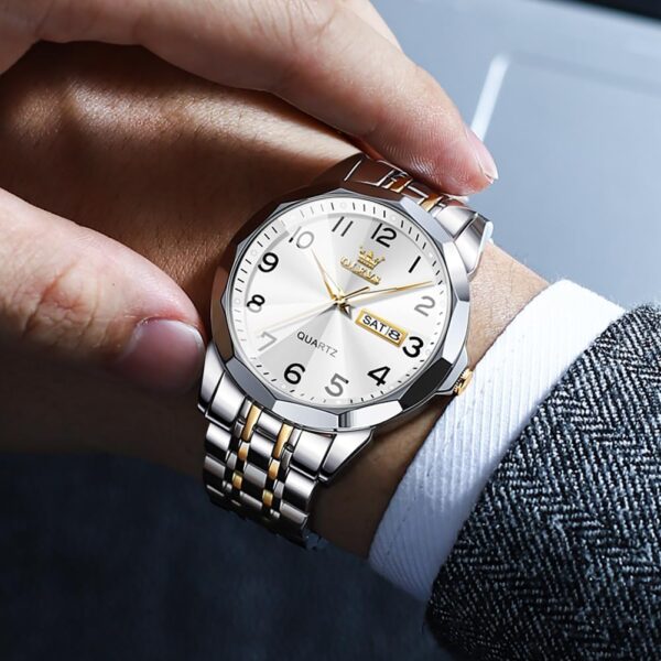 OLEVS Valentines Couple Pair Quartz Watches - Image 6