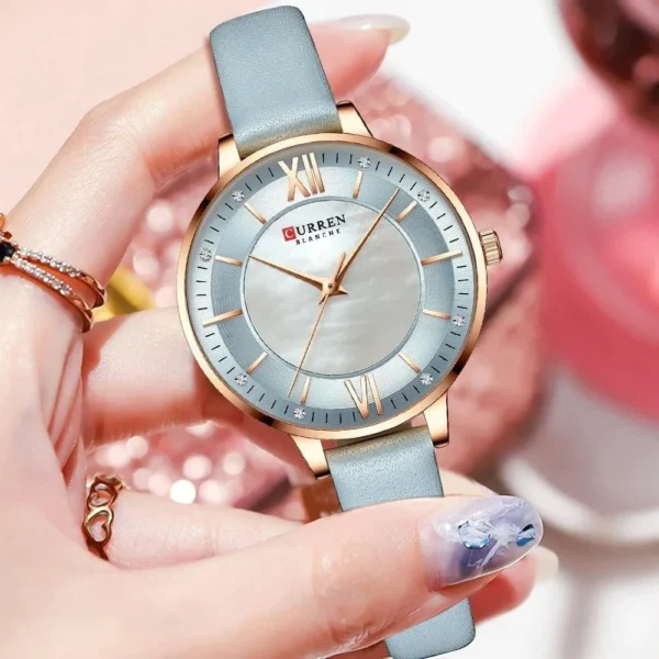 Curren 9080 Pu Leather  Women's Wrist Watches - Image 2