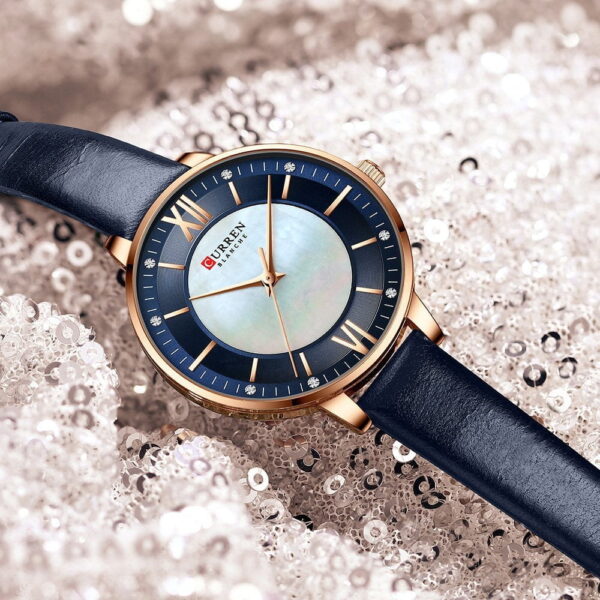 Curren 9080 Pu Leather  Women's Wrist Watches - Image 3