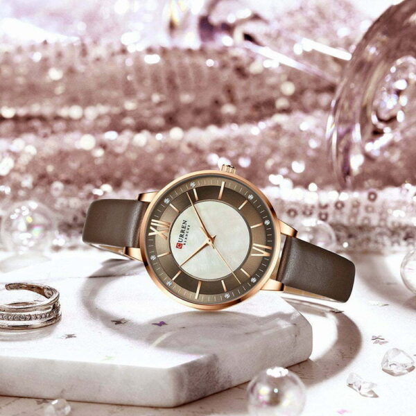 Curren 9080 Pu Leather  Women's Wrist Watches - Image 3