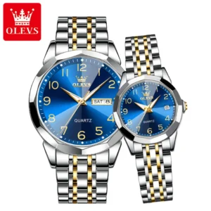 OLEVS Valentines Couple Pair Quartz Watches