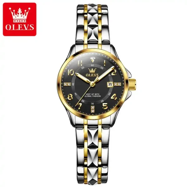 OLEVS 2910 Stainles Steel Quartz Watch for Women - Image 4
