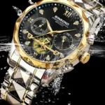 Binbond New Series Multi-Functional Quartz Watch -Two tone black - Image 3