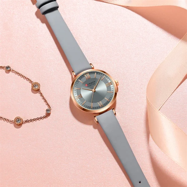 Curren 9079 Pu Leather  Women's Wrist Watches - Image 3