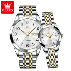 OLEVS Valentines Couple Pair Quartz Watches
