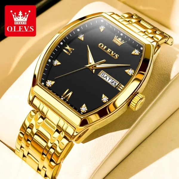OLEVS 5528 Quartz Stainless Steel Watch For Men - Image 2