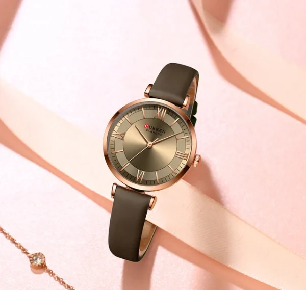 Curren 9079 Pu Leather  Women's Wrist Watches - Image 3