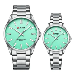 CURREN 9090 Couple Watches For Quartz Watches Men Women Stainless Steel