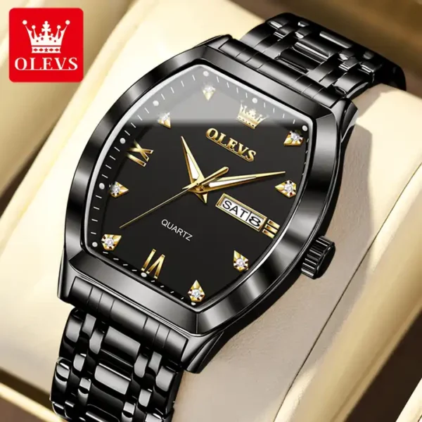 OLEVS 5528 Quartz Stainless Steel Watch For Men - Image 2