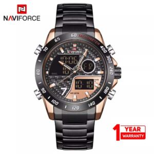 Naviforce NF9171 Men’s Dual Movement Stainless Steel Watch