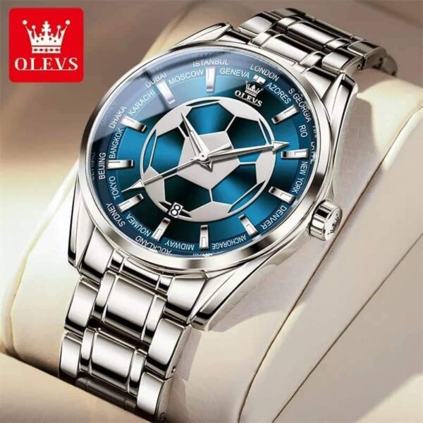 Olevs 9949 Quartz Stainless Steel watch for men - Image 2