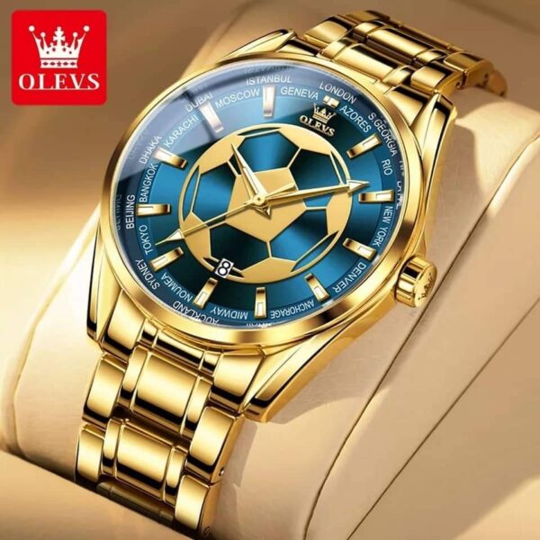 Olevs 9949 Quartz Stainless Steel watch for men - Image 2