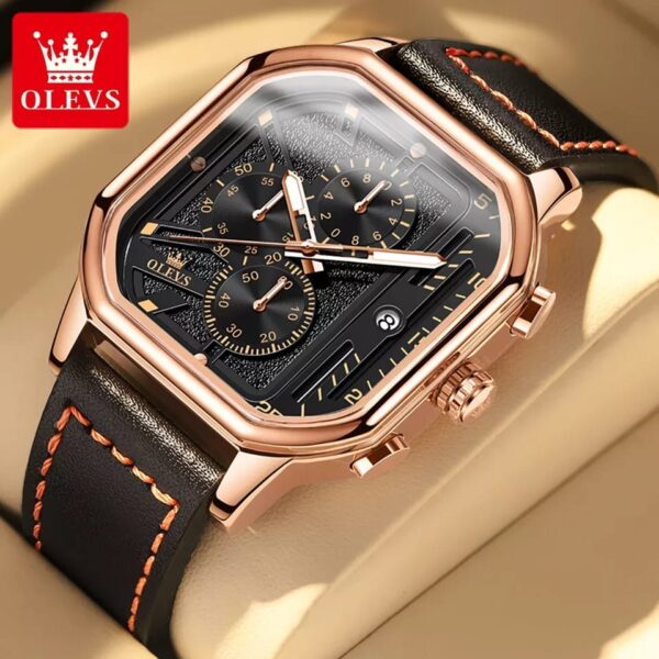 OLEVS 9950 New Fashion Quartz Watch for Men Chronograph - Image 2