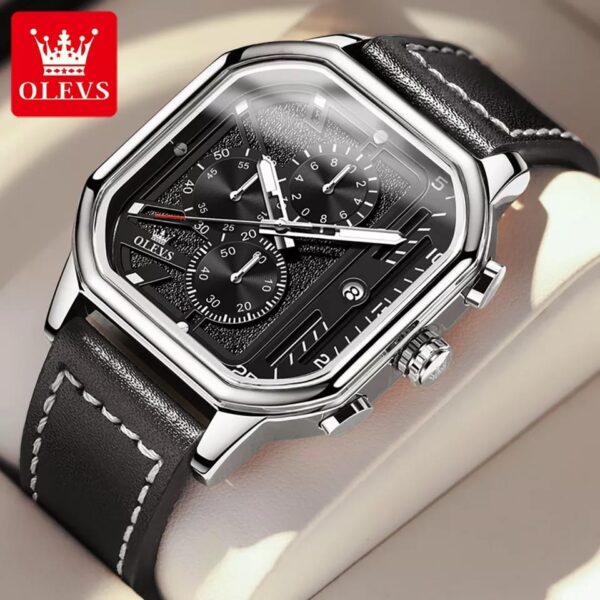 OLEVS 9950 New Fashion Quartz Watch for Men Chronograph - Image 2