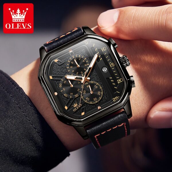 OLEVS 9950 New Fashion Quartz Watch for Men Chronograph - Image 5