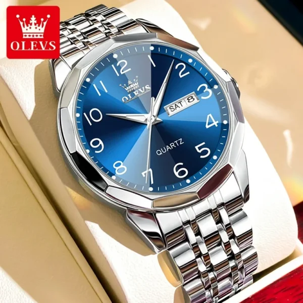 OLEVS Valentines Couple Pair Quartz Watches - Image 3
