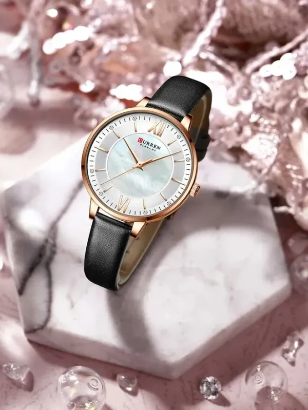 Curren 9080 Pu Leather  Women's Wrist Watches - Image 2