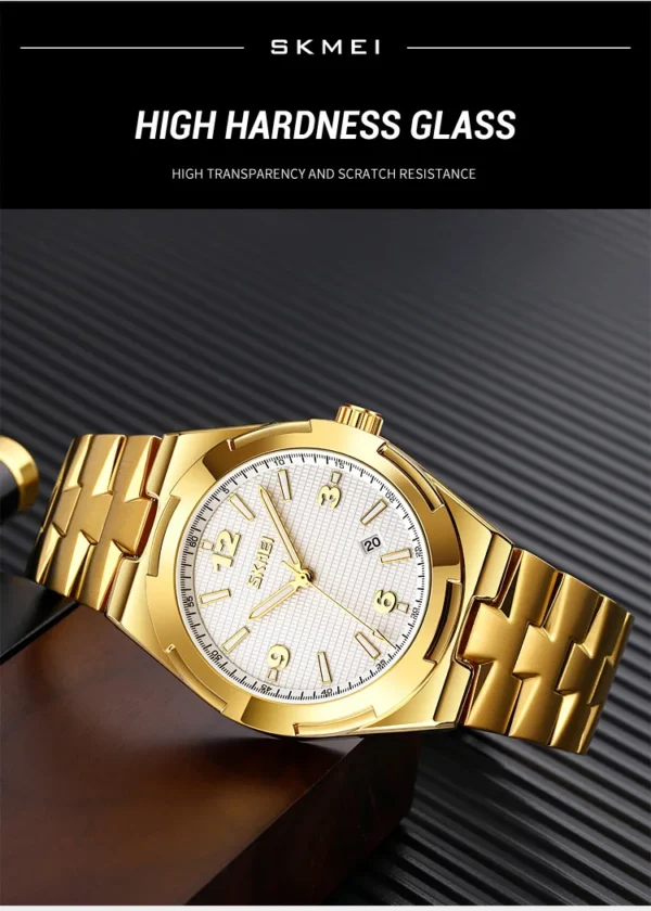 SKMEI 9290 Luxury Stainless Steel Strap Watch For Men - Image 2