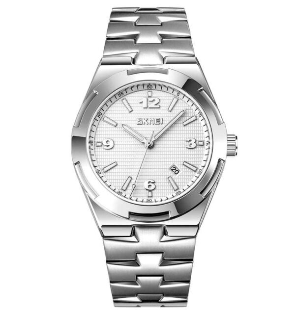 SKMEI 9290 Luxury Stainless Steel Strap Watch For Men