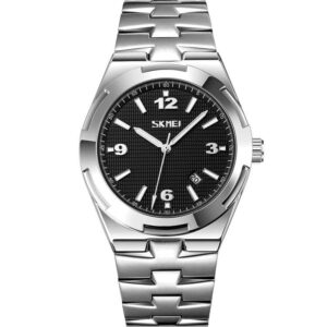 SKMEI 9290 Luxury Stainless Steel Strap Watch For Men