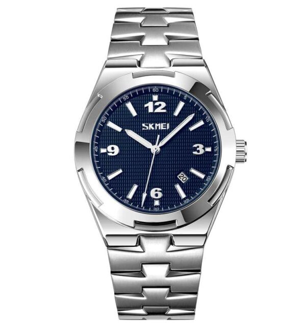 SKMEI 9290 Luxury Stainless Steel Strap Watch For Men