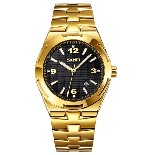 SKMEI 9290 Luxury Stainless Steel Strap Watch For Men
