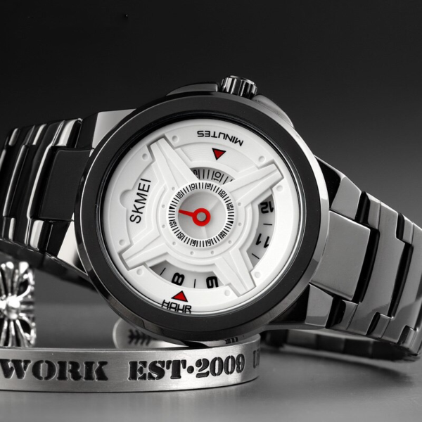SKMEI 1699  Business Dress Bracelet Simple Design Time Display Watch For Men - Image 6
