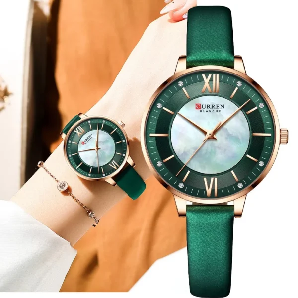 Curren 9080 Pu Leather  Women's Wrist Watches - Image 2