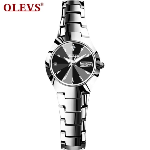 Olevs 8697 Quartz Tungsten Steel Watch For Women’s - Image 3