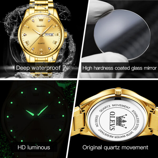 Olevs 5563 Men’s Quartz Watch - Image 5
