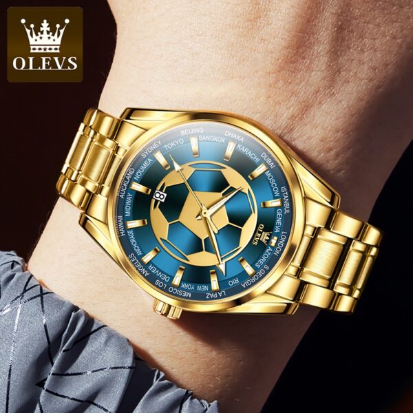 Olevs 9949 Quartz Stainless Steel watch for men - Image 5