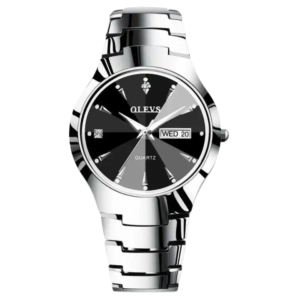 OLEVS 8697 Tungsten Steel Quartz Watch for Men