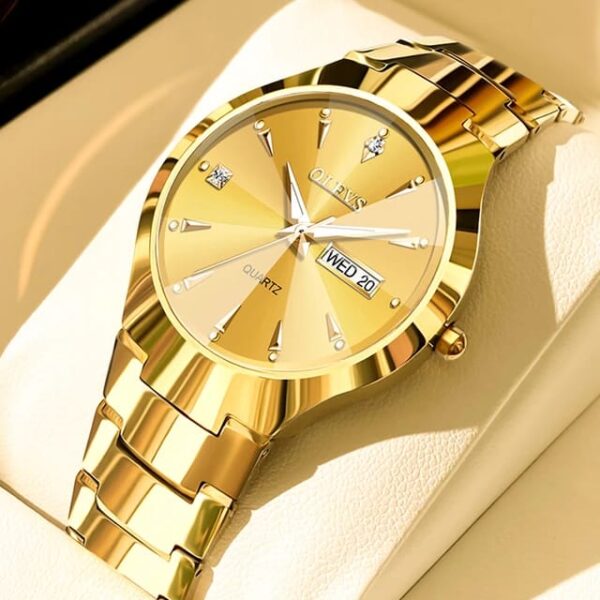 OLEVS 8697 Tungsten Steel Quartz Watch for Men - Image 2